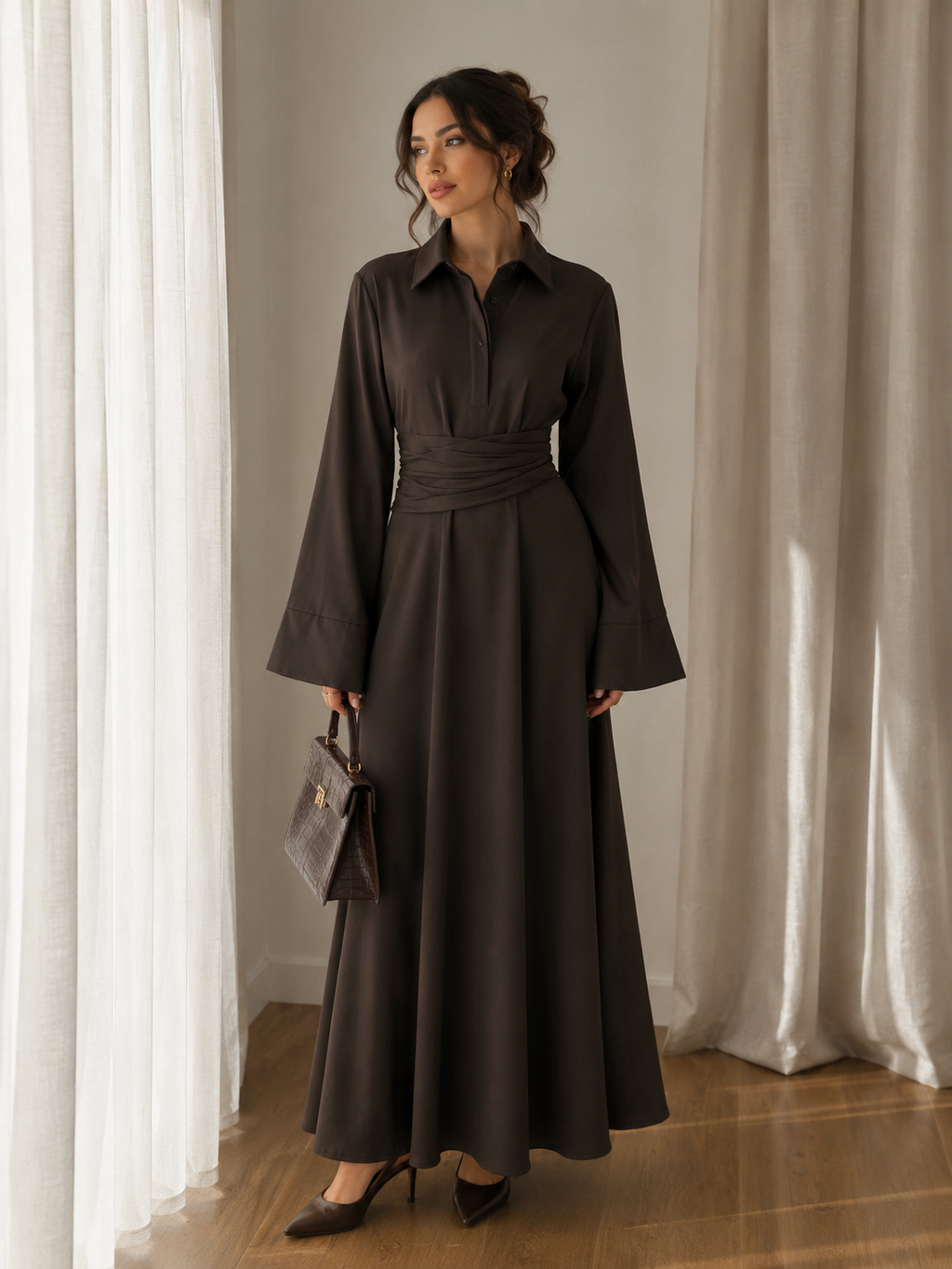 Robe avec ceinture