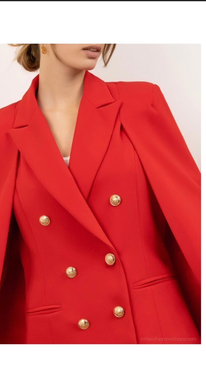 Blazer sans manche à cape
