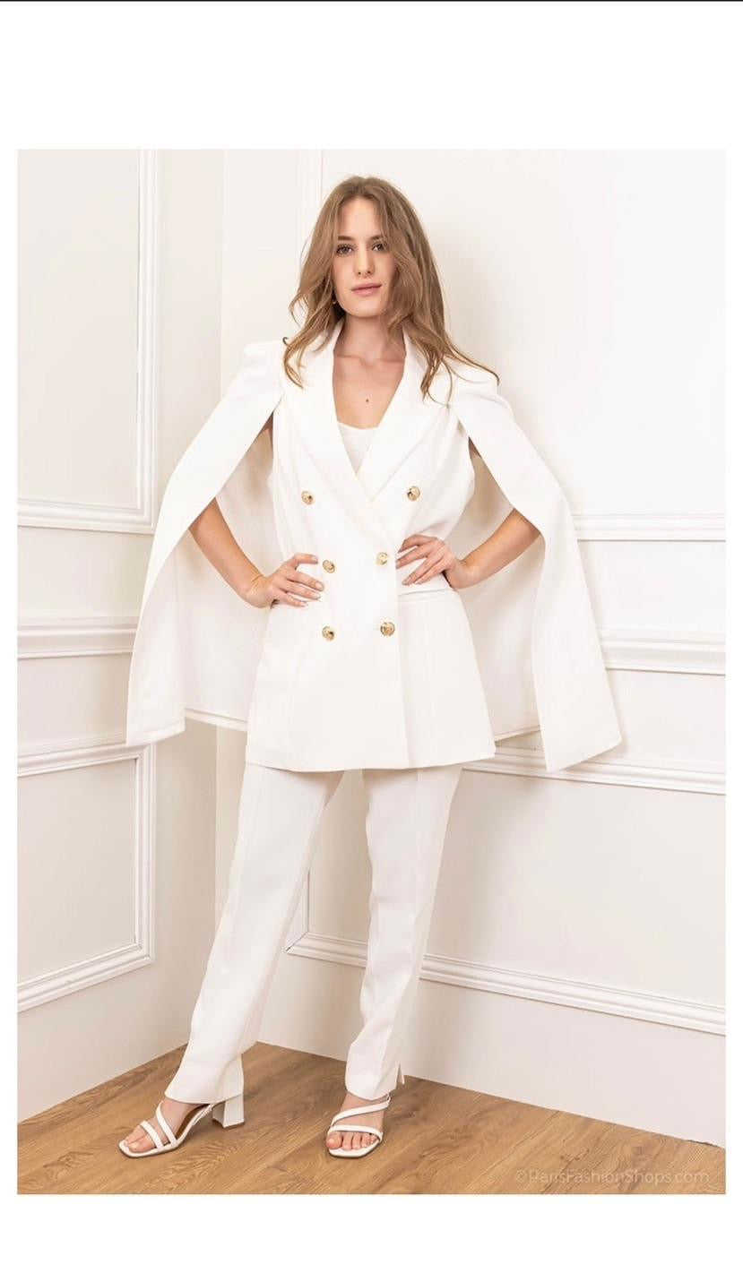 Blazer sans manche à cape