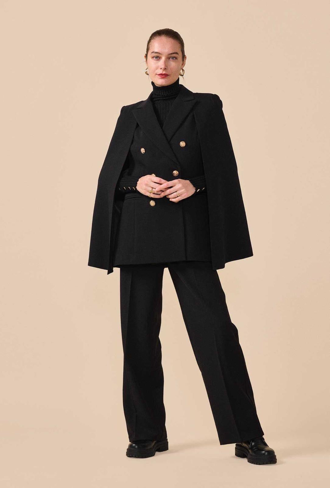 Blazer sans manche à cape