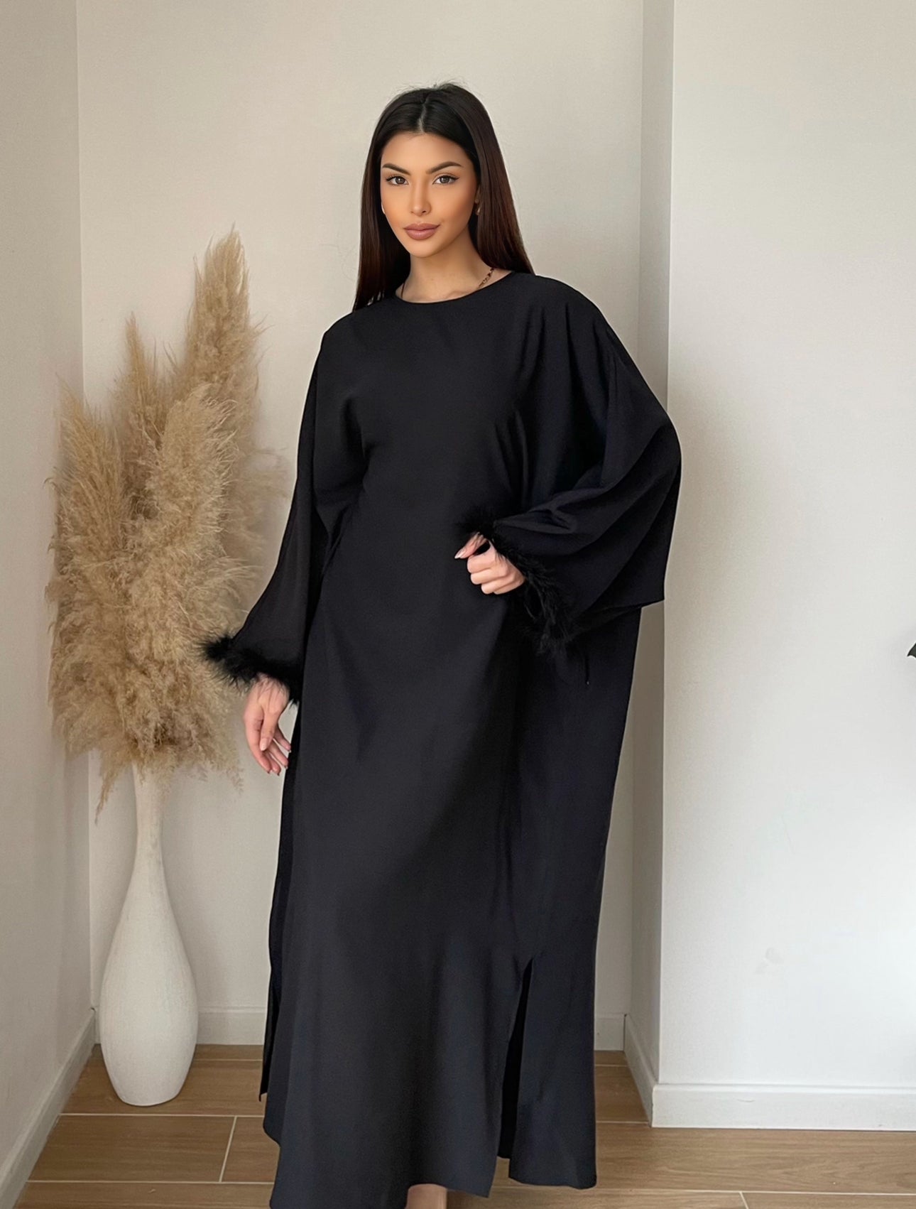 Robe papillon satiné