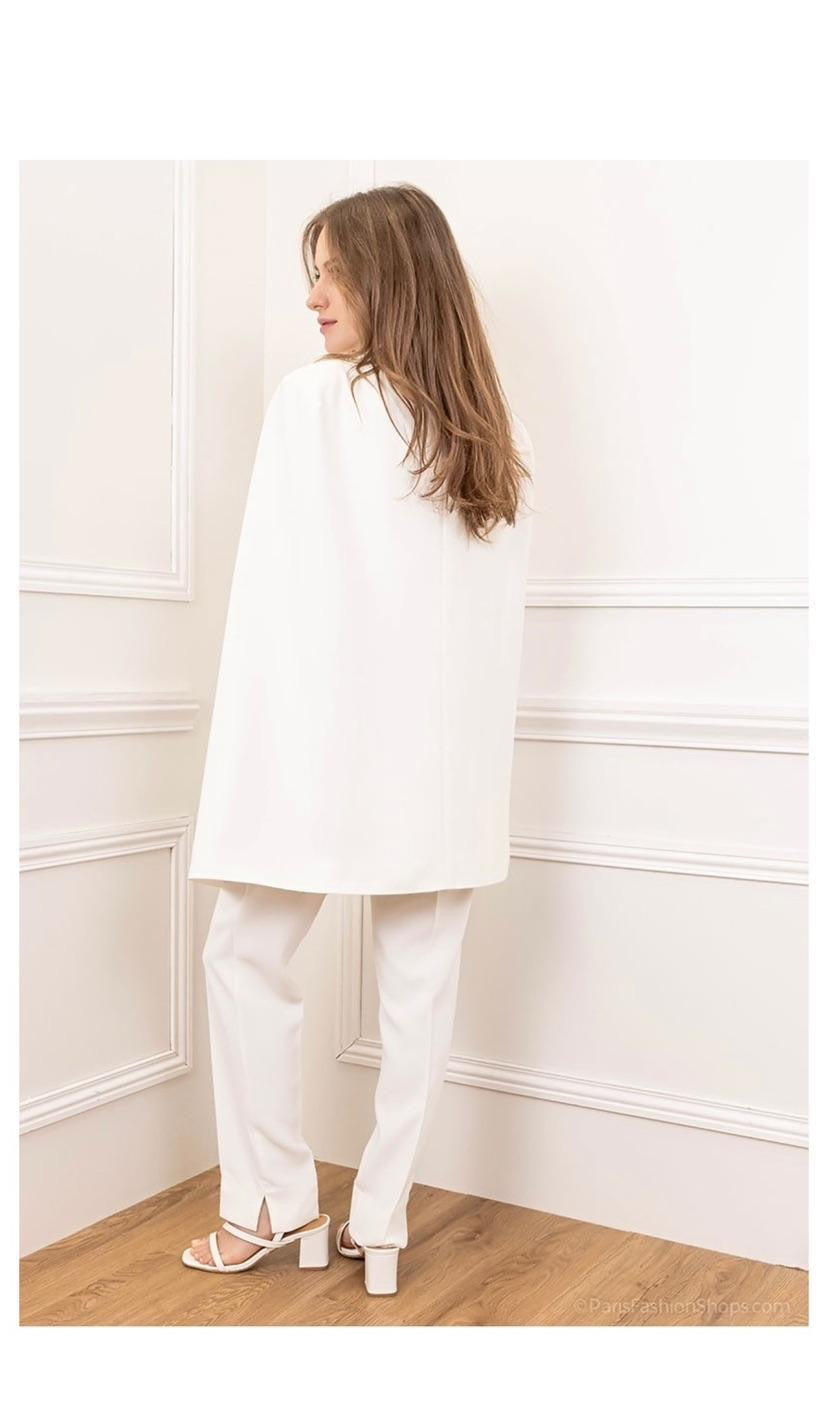 Blazer sans manche à cape