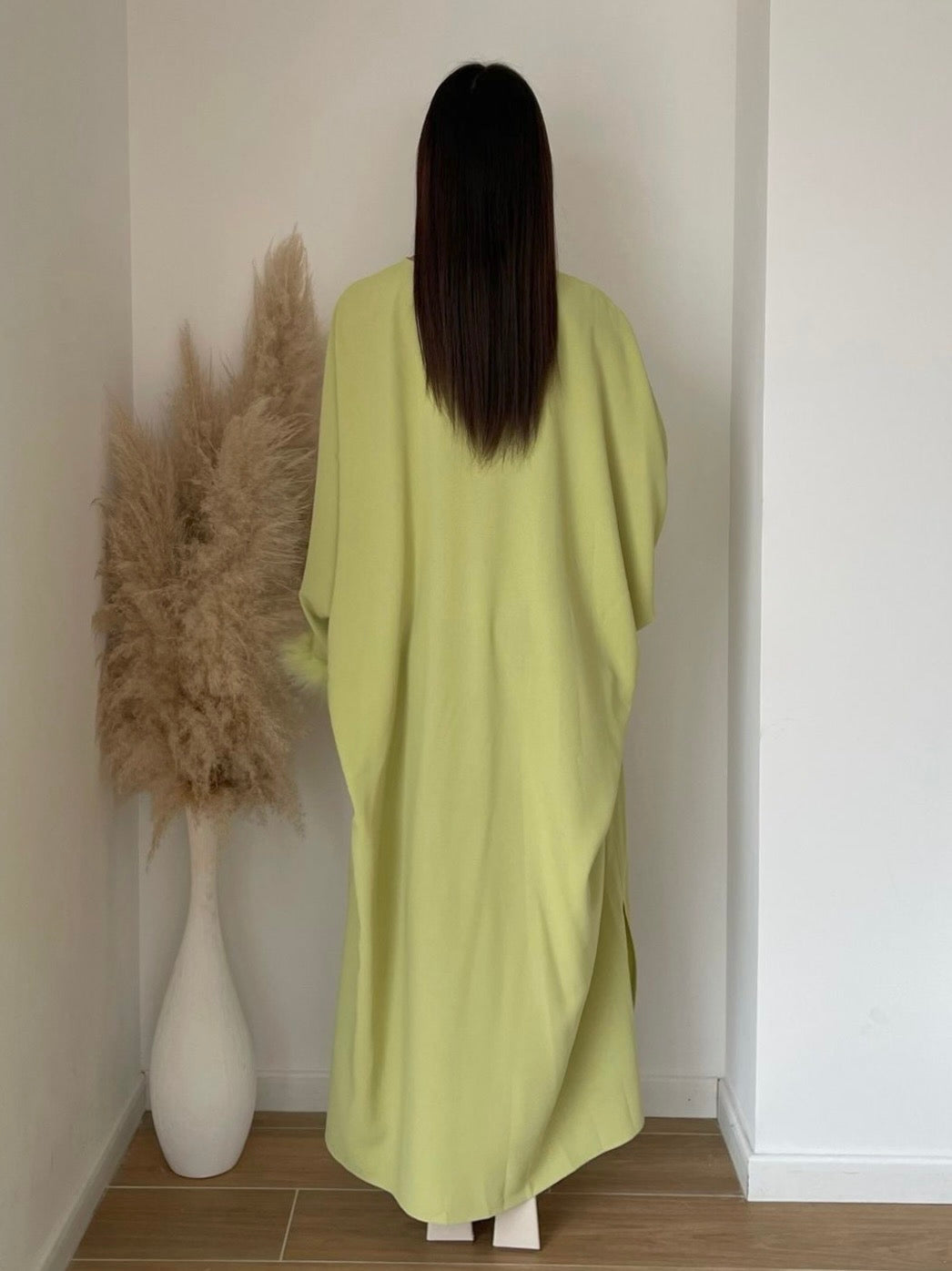 Robe papillon satiné