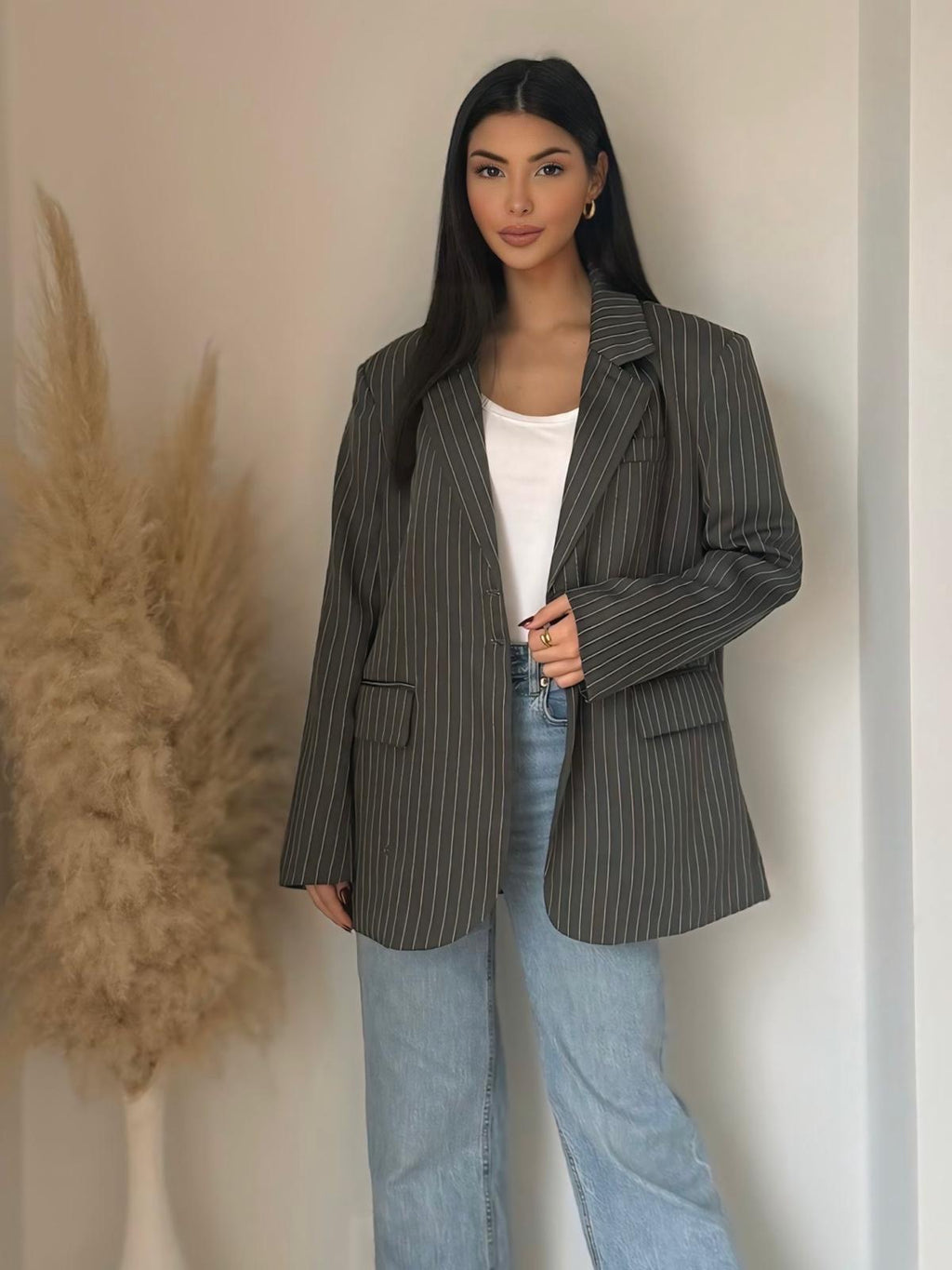 Blazer à rayures