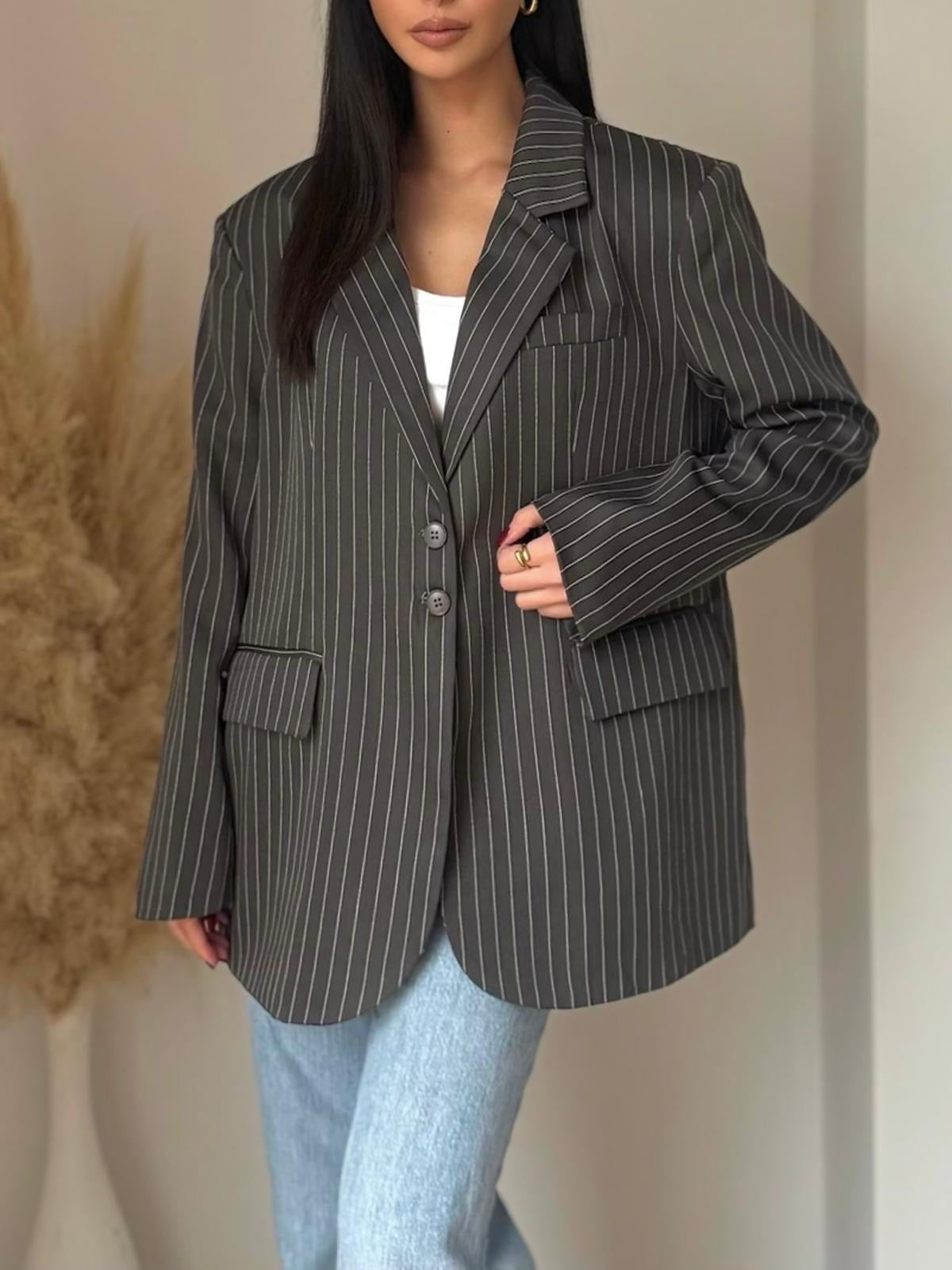 Blazer à rayures