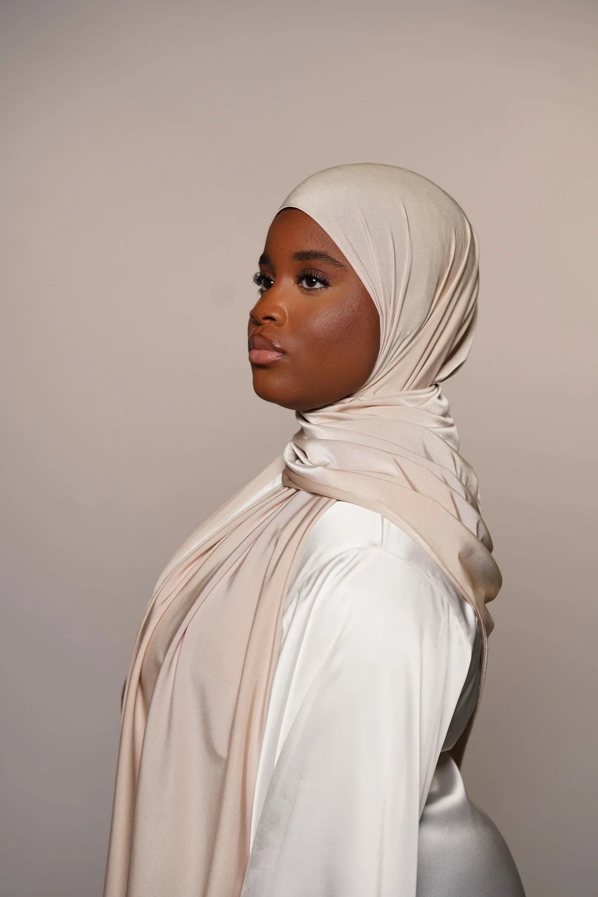 Satin Jersey Premium - light beige