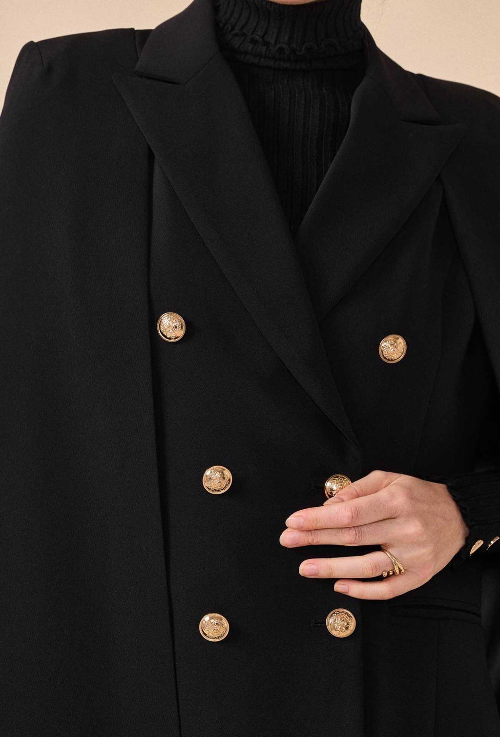 Blazer sans manche à cape