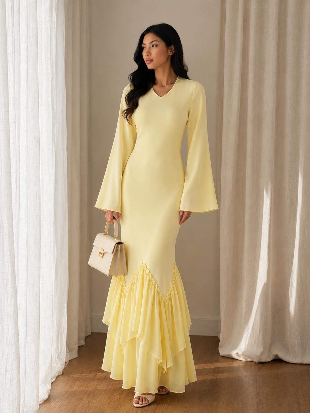 Robe satiné