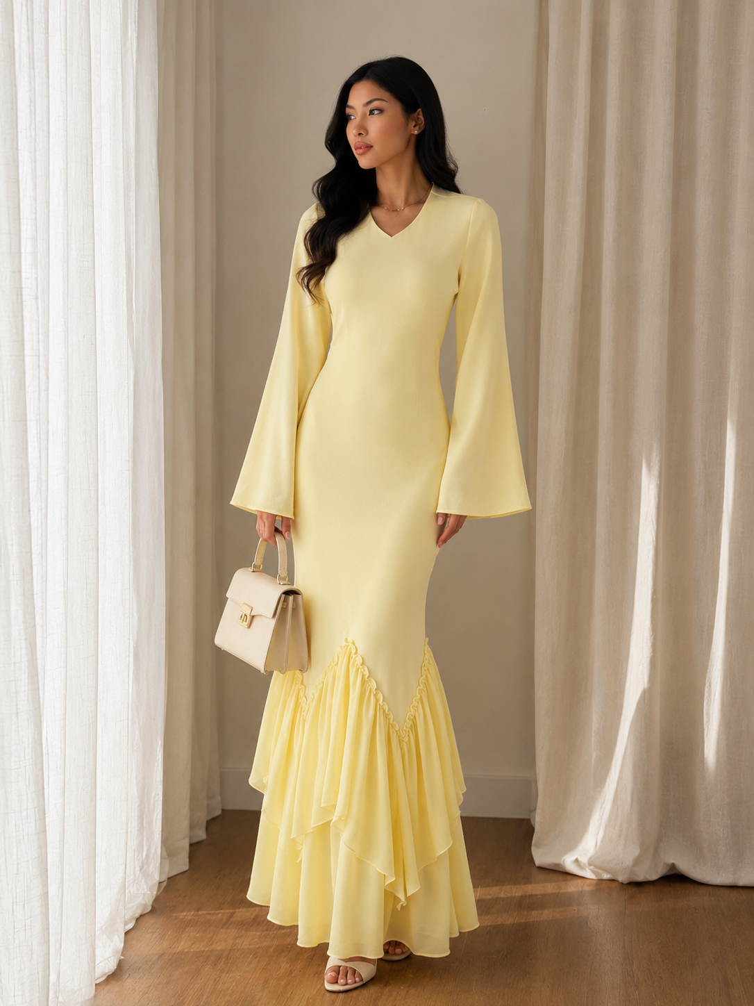 Robe satiné