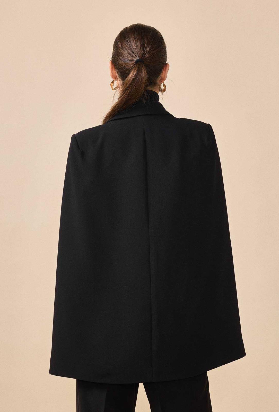 Blazer sans manche à cape