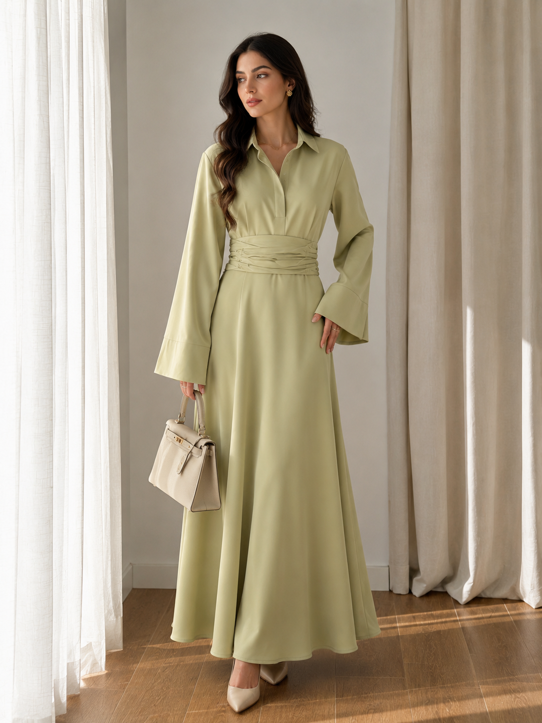 Robe avec ceinture