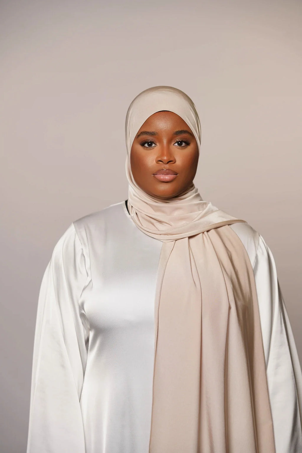 Satin Jersey Premium - light beige