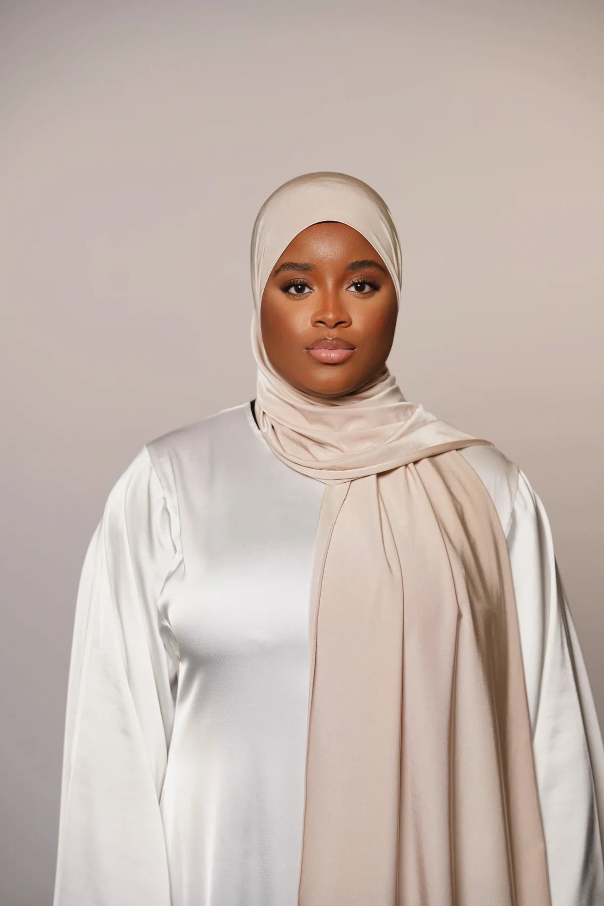 Satin Jersey Premium - light beige