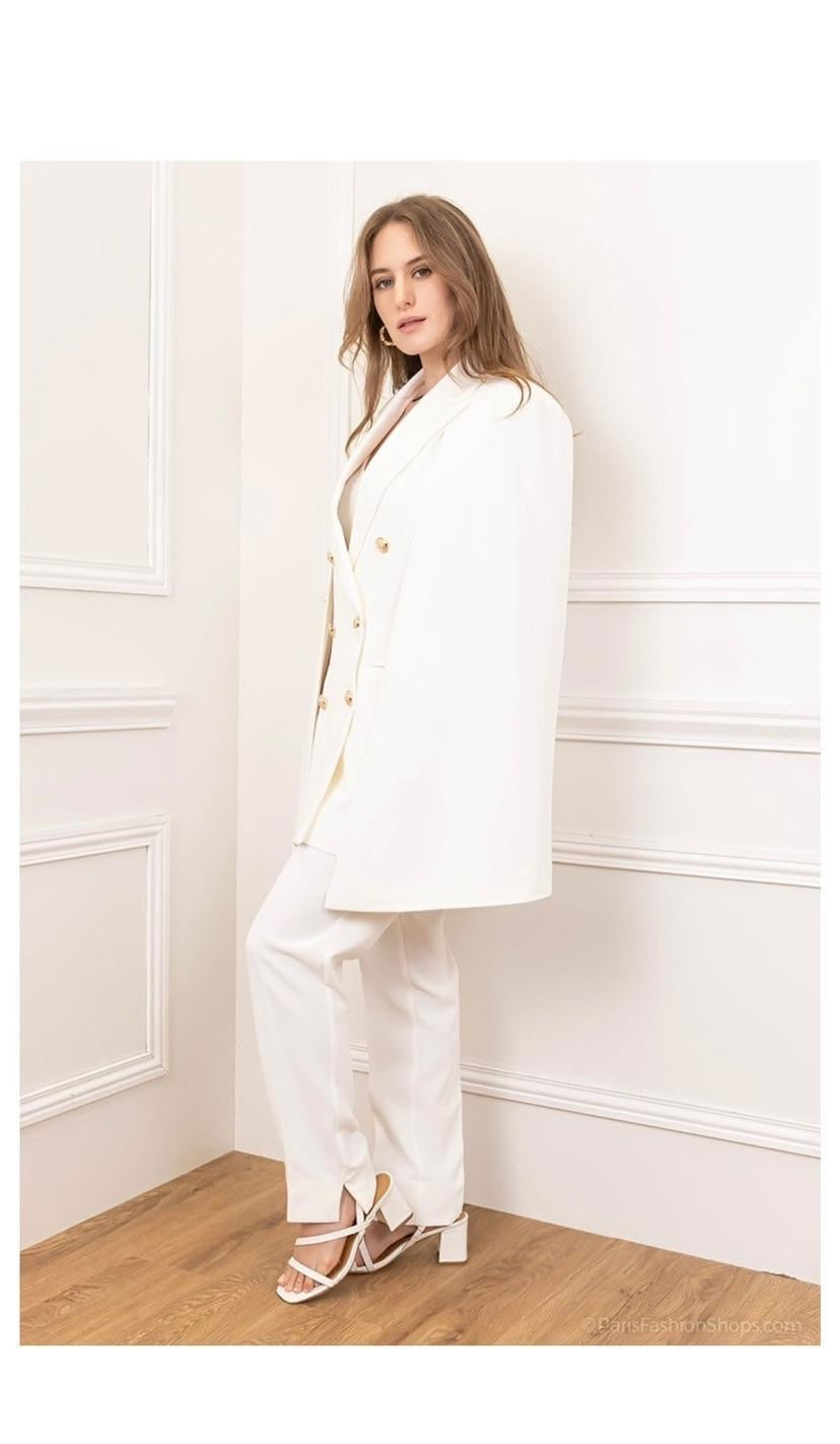 Blazer sans manche à cape