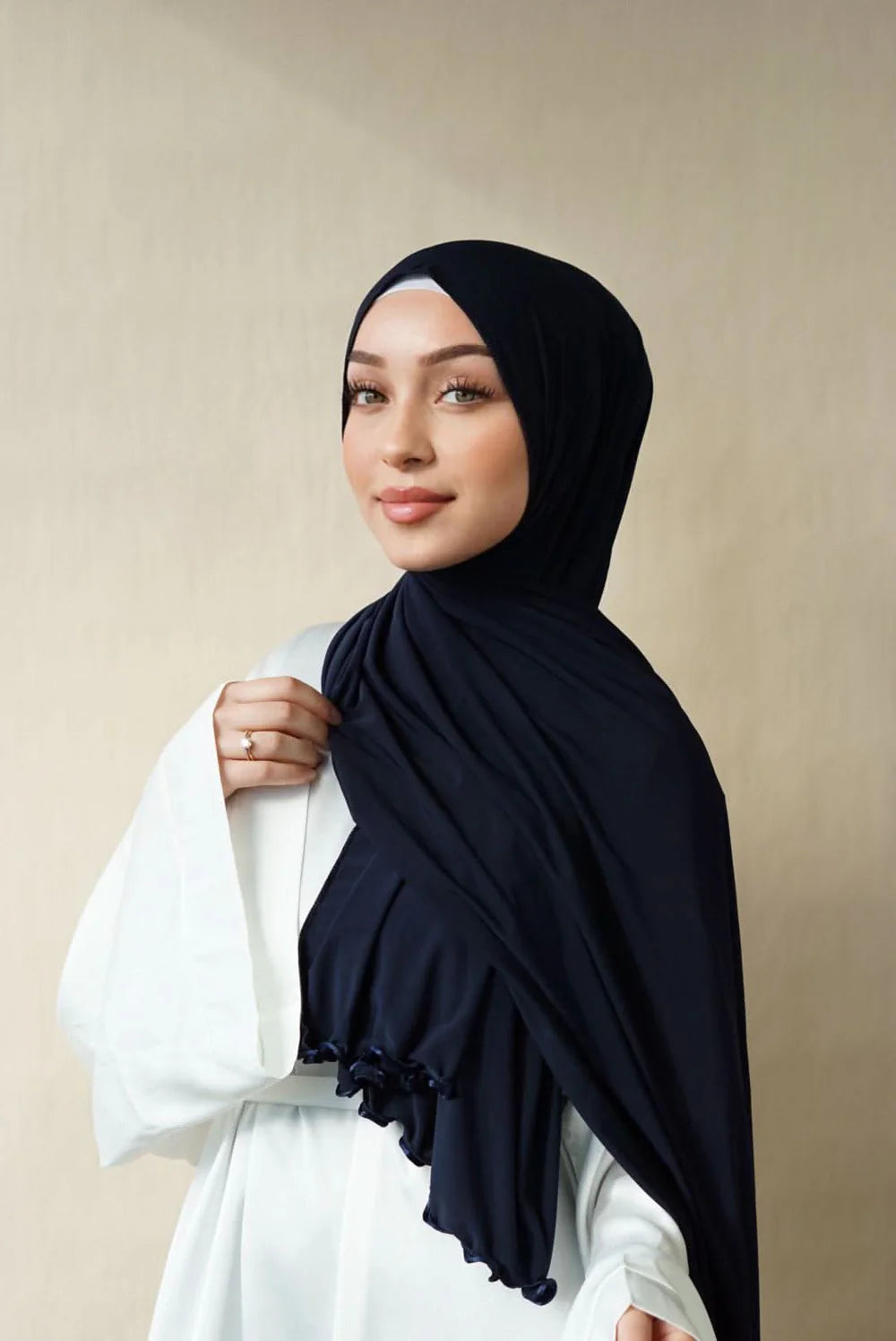 Premium Jersey Frisée - marine